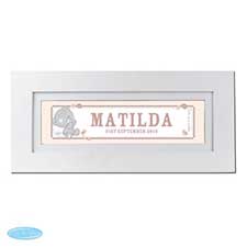 Personalised Tiny Tatty Teddy Me to You Bear Name Frame Image Preview